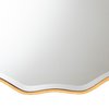 Baxton Studio Weston Modern Glam and Luxe Antique Goldleaf Finished Wood Accent Wall Mirror 224-12929-ZORO